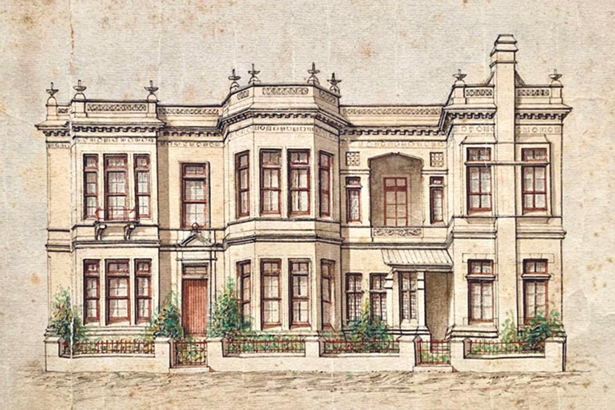 Original designs for houses at Saqqijja, erected in 1883 by Andrea Vassallo, an architect who also worked on certain of the railway structures.